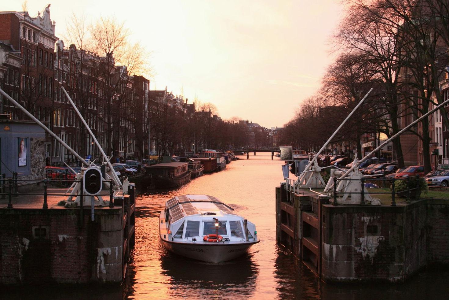 Map illustration of Amsterdam canals